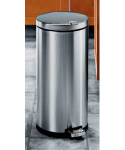 Simplehuman 30 ltr brushed steel lid lock pedal bin