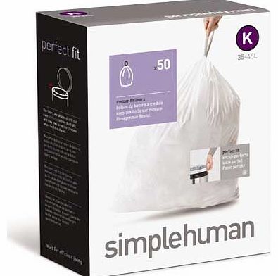 Simplehuman Bin Liners Size Code K