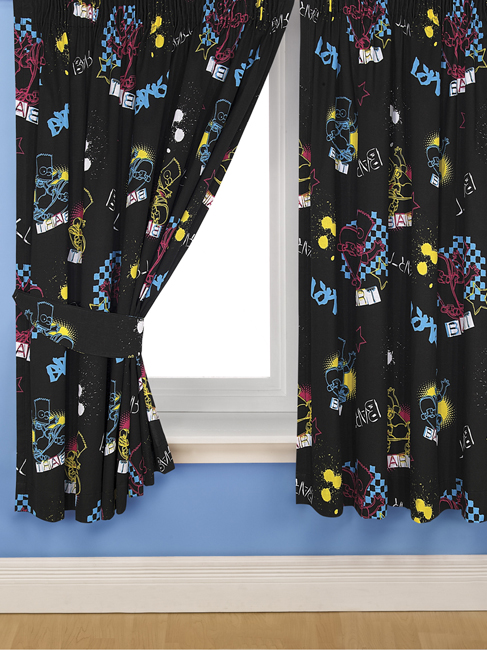 Curtains Bart Simpson `unk/Street`Design 72 Drop