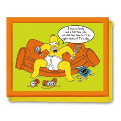 Simpsons `omer Slob`Lap tray