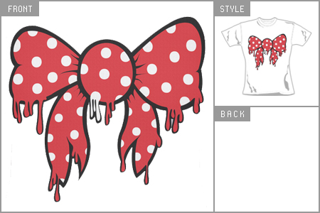Star (Bow) Ladies T-shirt sta_bow_wh
