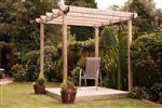 Pergola - Single Deck: 258h x 240w x 240d cm - Green