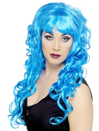 siren Blue Long Wig