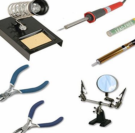 Sivitec 60W UK Version Soldering Iron Comprehensive Kit with Helping Hands