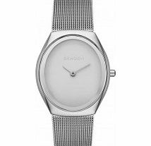 Skagen Ladies Madsen Silver Mesh Strap Watch