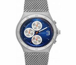 Skagen Mens Jannik Chronograph Grey Mesh Strap