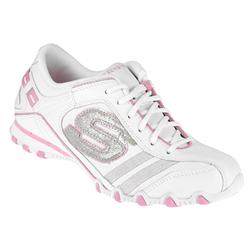 Skechers Female Ske802 Leather Upper Textile Lining in Pink