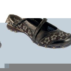 Skechers Female Ske906 Leather/Textile Upper Textile Lining Comfort Summer in Bronze