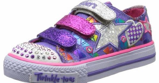 Skechers Girls Shuffles - Classy Sassy Low-Top 10336L Purple/Multi 11.5 UK Child, 29 EU