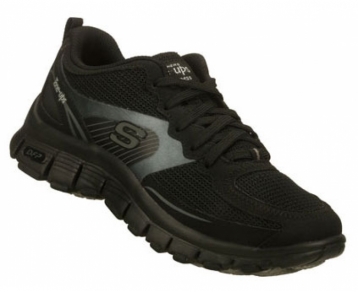 Ladies Black Tone-ups Fitness Flex Shoes