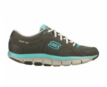 Skechers Shape Ups Liv Smart Grey/Blue Ladies Shoe