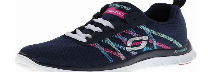 USA Womens Flex Appeal Something Fun Low-Top Trainers 11885 Navy/Multi 6 UK, 39 EU