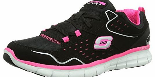 USA Womens Synergy A Lister Low-Top Trainers 11792 Black Hot Pink 6 UK, 39 EU