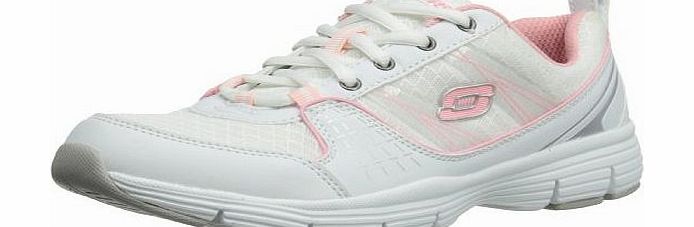 Skechers Womens Uninterrupted Stolen White/Silver/Pink Low-Top Trainers 99999795 5 UK, 38 EU