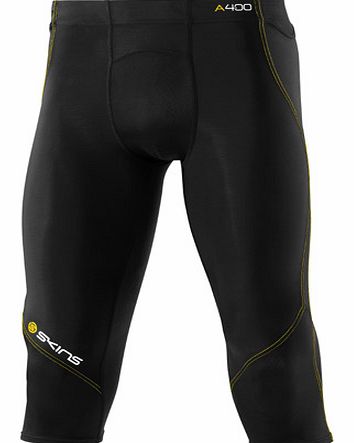 A400 Series 3/4 Compression Tights Black