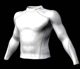 skins Thermal Top White