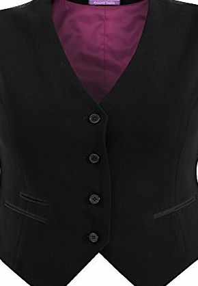 Skopes Womens/Ladies Nina Formal Business Waistcoat (14/R) (Black)