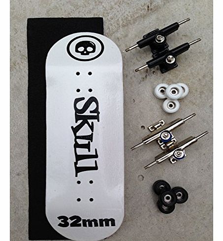 Skull Fingerboards NEW Skull Fingerboards 32mm X-3 WhiteWalker Complete (FREE WHEELS 