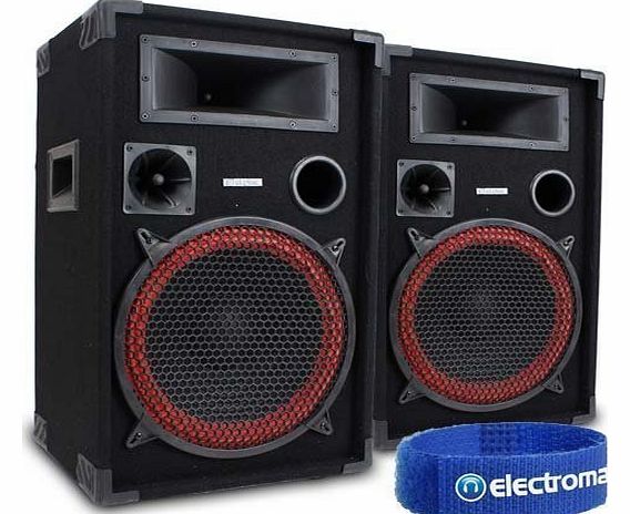 Skytec Pair of Skytec 12`` Passive Speakers 1000W