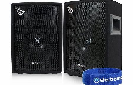 Skytec Pair of Skytec 6`` Passive 2-Way DJ PA Speakers House Party Disco Setup 300W