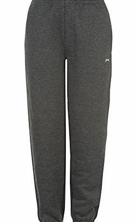 Slazenger Junior Large Boys Charcoal Slazenger Fleece Jogging Track Pants Bottoms Trousers Kids 11-12 years