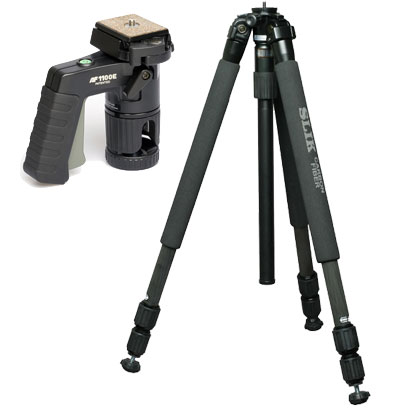 Slik Pro 713 AF carbon fibre tripod with trigger