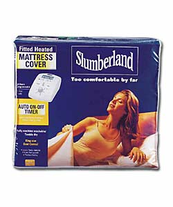 SLUMBERLAND Premier Deluxe Fleecy Heated Mattress Cover