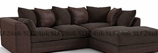 Smart Line Furniture Ltd. Porto Byron Jumbo Cord Corner Sofa 