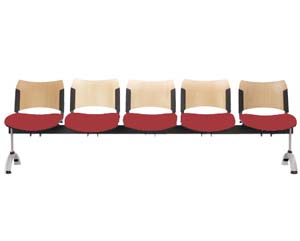 Smart wood 50/50 5 beam seating