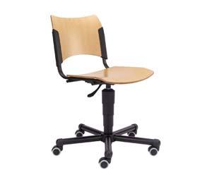 Smart wood swivel anti tamper chair