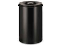 SMEAD Atlanta economy black metal waste bin with 30