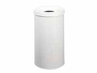 SMEAD Atlanta economy light grey metal waste bin with