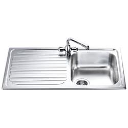 Smeg CU100R Single Bowl Single Drainer