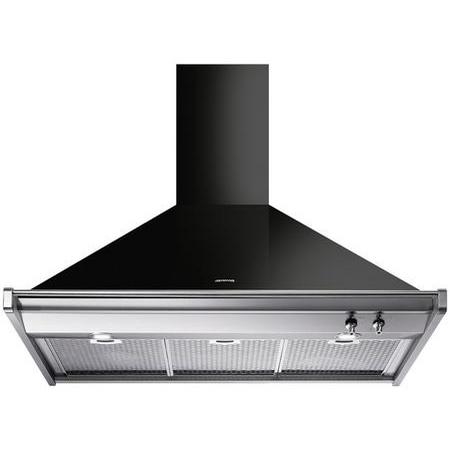 Smeg KD100N Black Chimney Hood KD100N