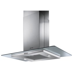 Smeg KEIV90E 90cm Island Cooker Hood With Flat