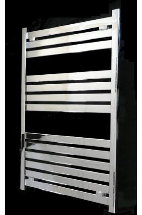 SMH Milano Flat Chrome Heated Bathroom Towel Rail Radiator 1000 x 600 mm