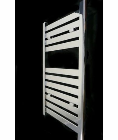 SMH Milano Flat Chrome Heated Bathroom Towel Rail Radiator 800 x 500 mm