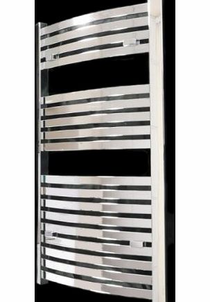 SMH Torino Curved Chrome Heated Bathroom Towel Rail Radiator 1000 x 500 mm