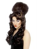 AMY WINEHOUSE REHAB BROWN BEEHIVE LADY WIG FANCY DRESS