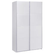 Double Sliding Wardrobe, White