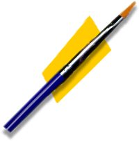 Snazaroo Make up Brush Medium Flat Blue