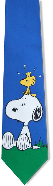 Snoopy & Woodstock Silk Tie