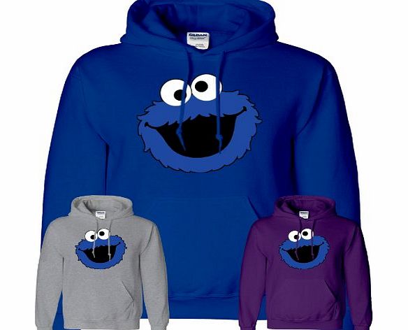 SnS Online Cookie Monster Mens Boys Womens Ladies Girls Unisex Sesame Street Hoodies Hooded Sweatshirt Pullover Hoodie Sweat Hoody Casual Sports XS S M L XL Many Colors 