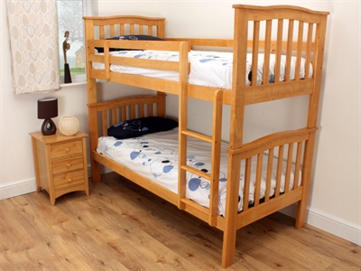 Snuggle Beds Pisa Maple Bunk Bed Single (3)