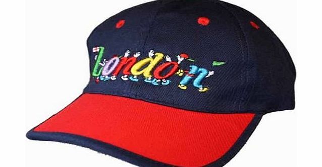 Socks Uwear Unisex Child Baseball Cap Embroidered London Logos Summer Sun Hat Navy