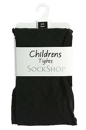 SockShop Girls 1 Pair SockShop 70 Denier Diamond Tressor Opaque Tight In 2 Colours Seal Brown