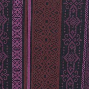Ladies 1 Pair Fleur Patterned Printed Tights Large - Purple