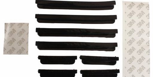 SODIAL(R) 8pcs Car Door Edge Guards Trim Molding Protection Strip Scratch Protector Black