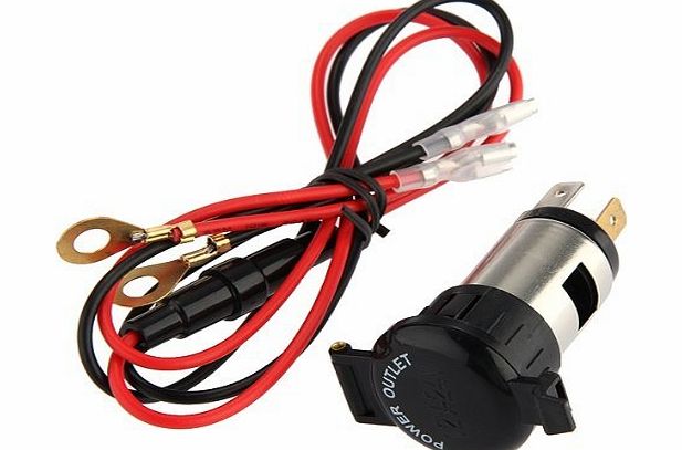 SODIAL(R) Motorcycle Car Motorbike Boat Tractor Cigarette Lighter Power Socket Plug 12V