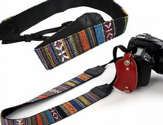 SODIAL(R) Vintage Camera Shoulder Strap Neck Straps For DSLR Nikon Canon Sony Panasonic